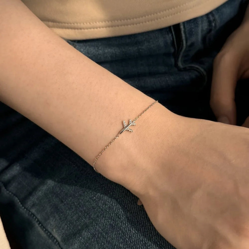 Wanderlust Airplane Bracelet

