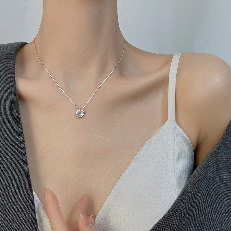 white gold diamond necklace women's