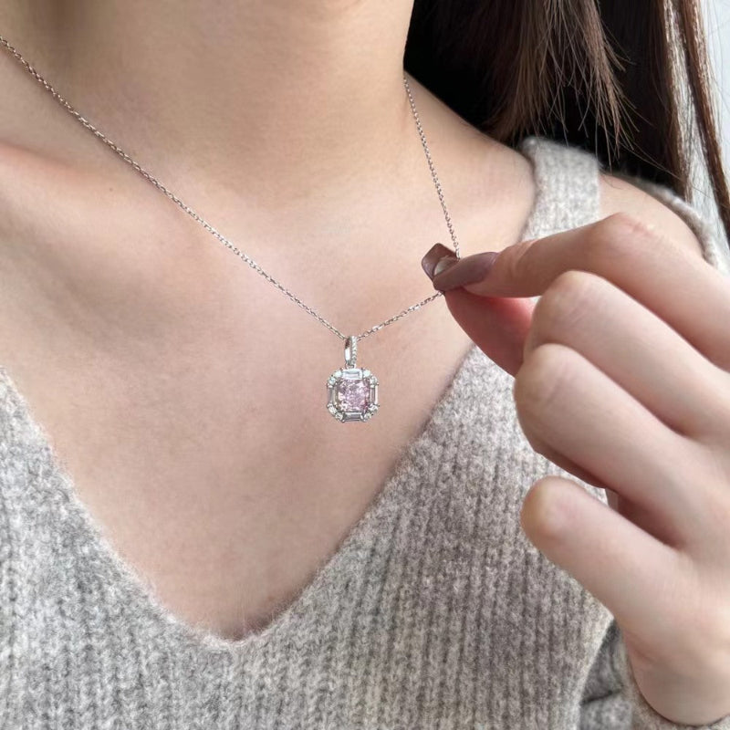 Dainty Square Cluster Necklace

