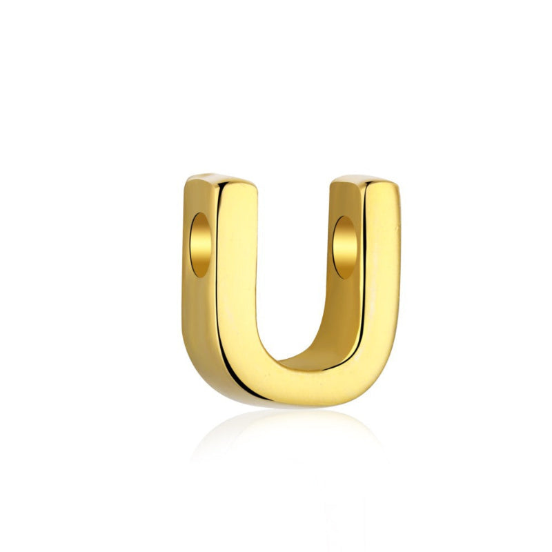 silver chain with alphabet