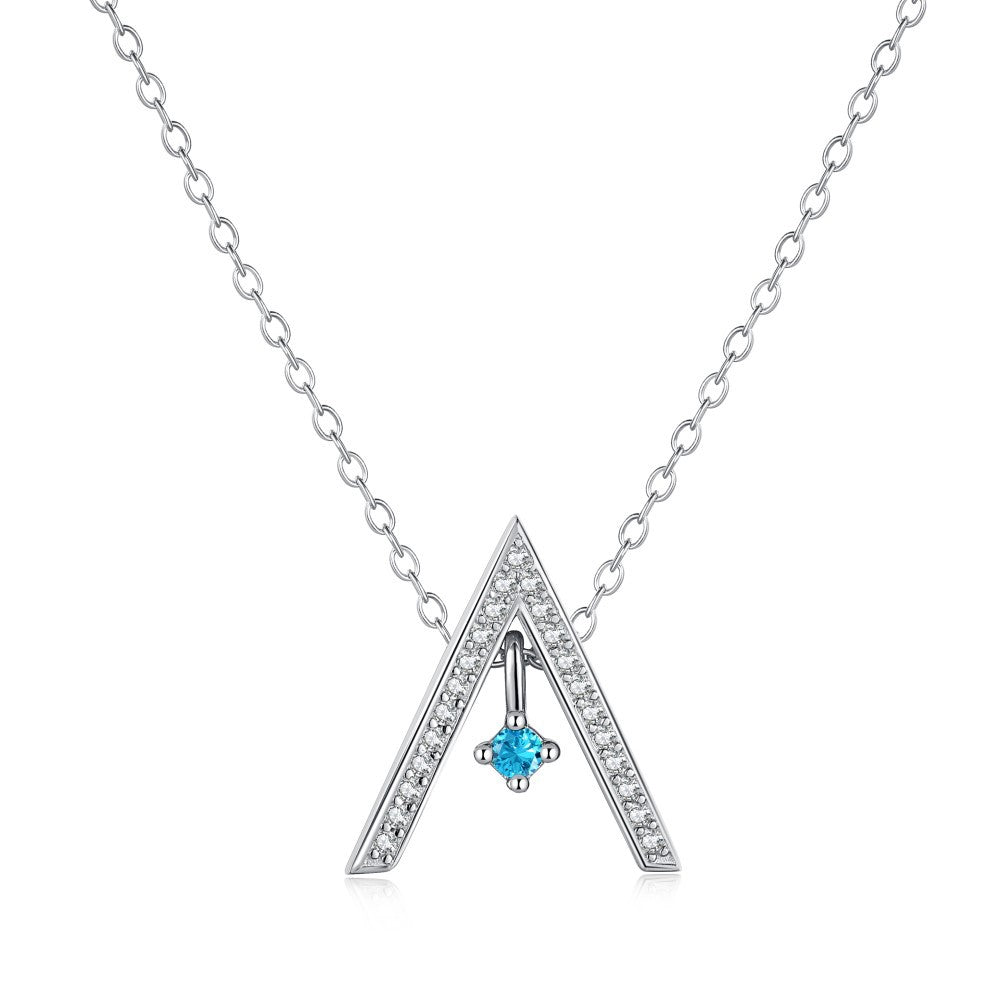 Unique Triangle Diamond Necklace