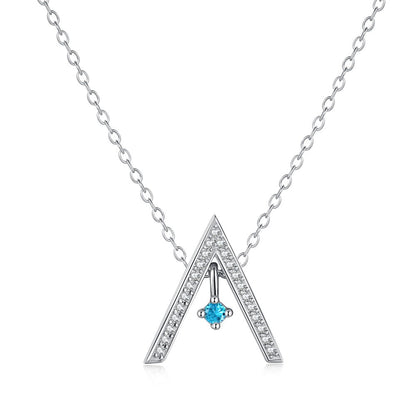 Unique Triangle Diamond Necklace