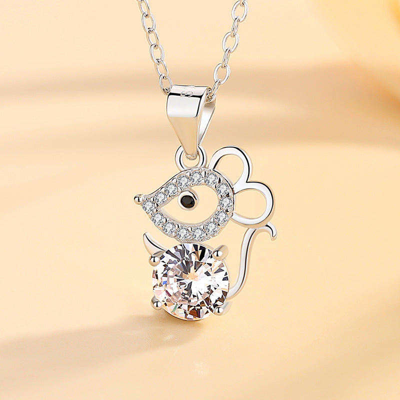 Animal Lover Mouse Necklace

