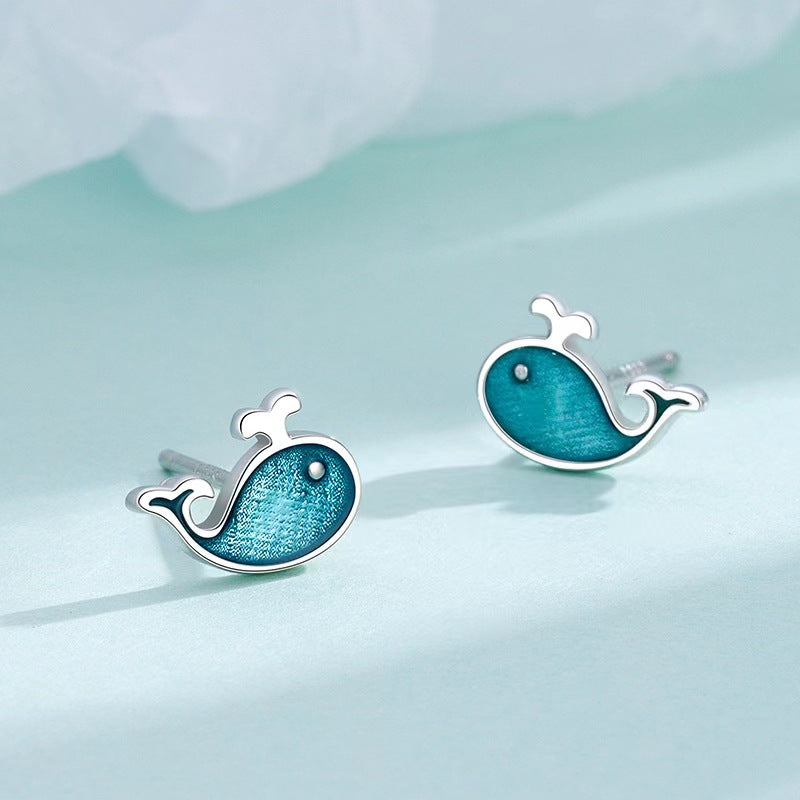 shark stud earrings