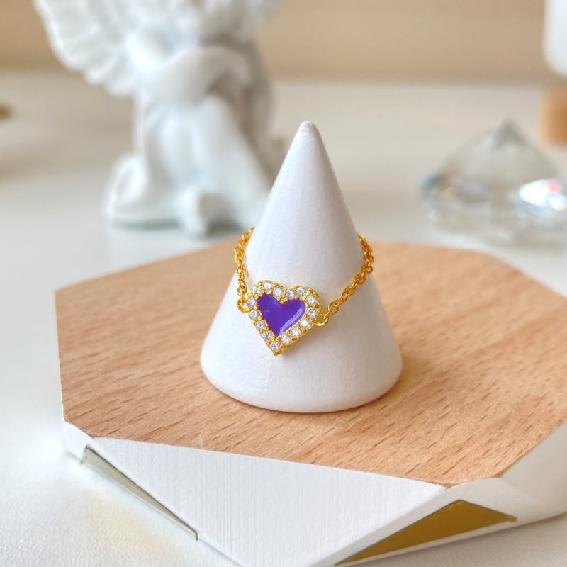 heart shaped bracelet gold