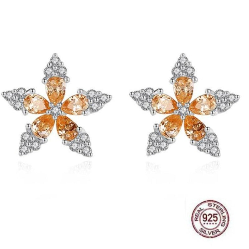 Sunflower Inspired Stud Earrings

