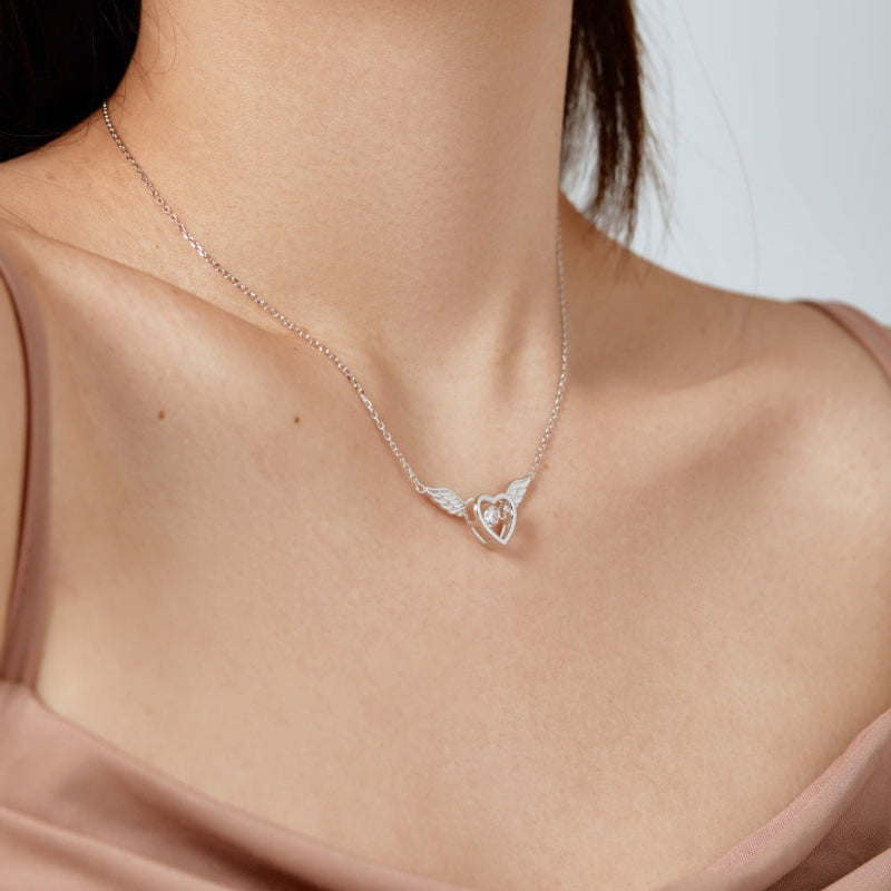 Sparkling Winged Love Necklace

