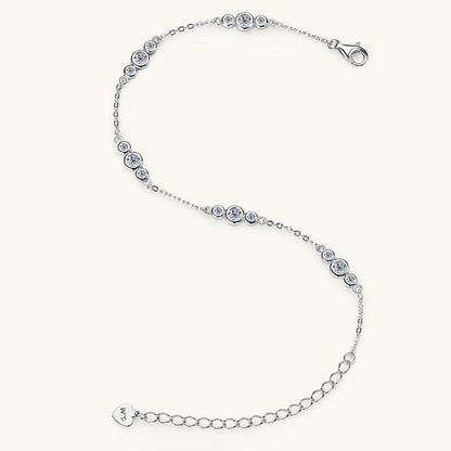 Classic Moissanite Station Bracelet