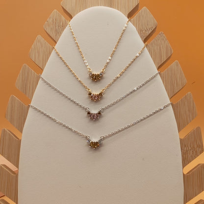 Minimalist Three-Stone Necklace

