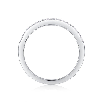 Brilliant Moissanite Silver Promise Ring

