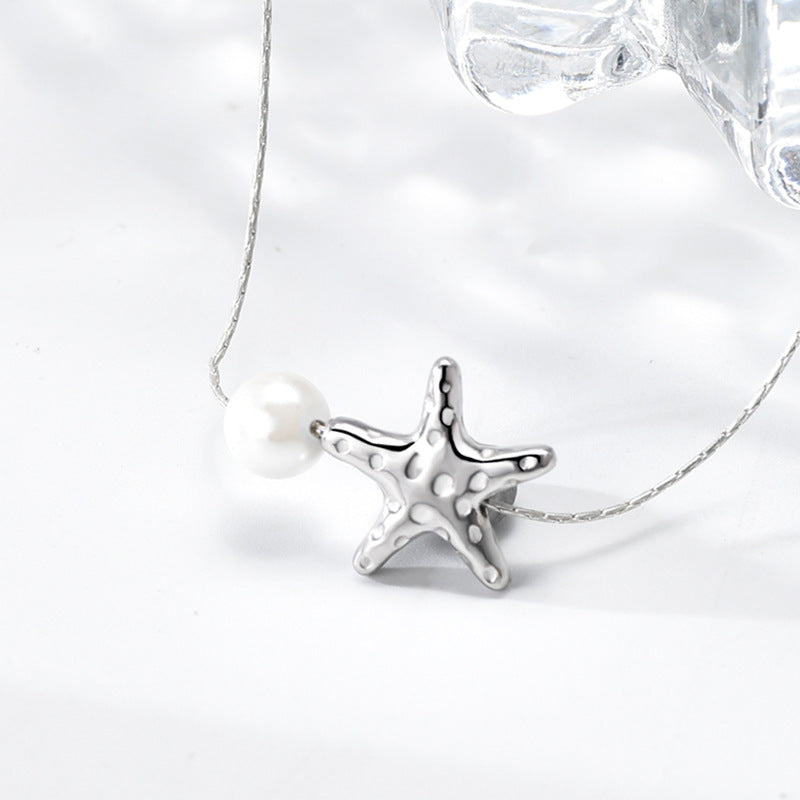 star pearl necklace - JIMMY JEWELLRY