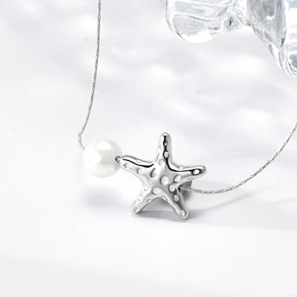 star pearl necklace - JIMMY JEWELLRY