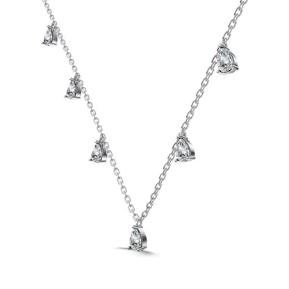 Elegant Tassel Zirconia Necklace