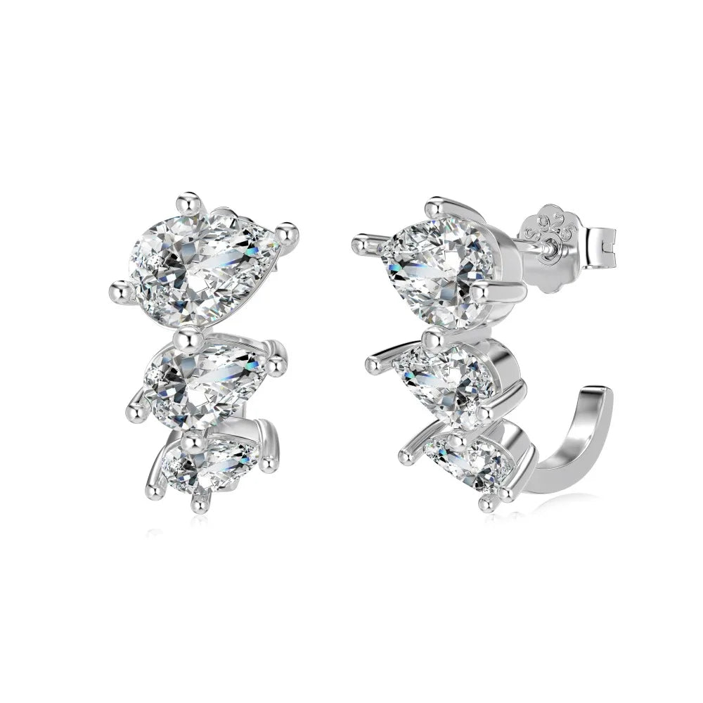 Dainty Waterdrop Zirconia Studs