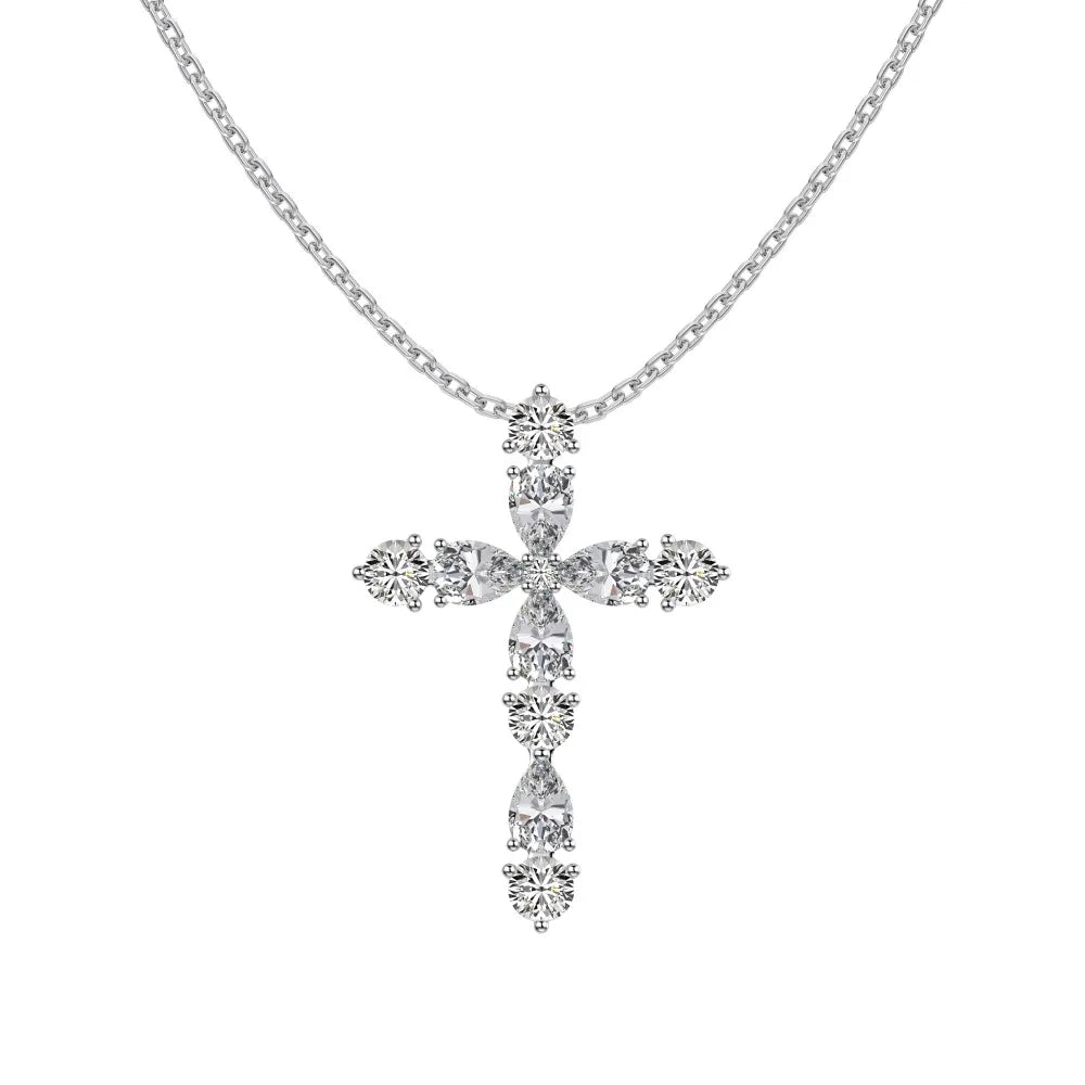 Dainty Zirconia Cross Pendant