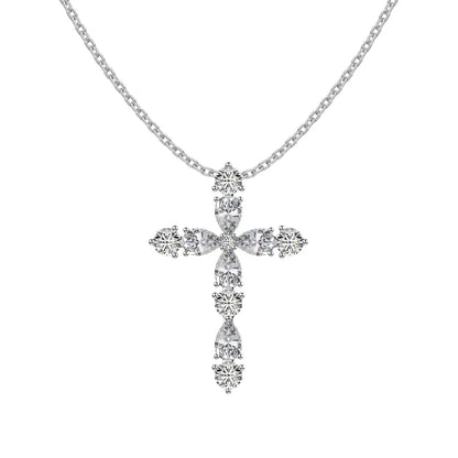 Dainty Zirconia Cross Pendant