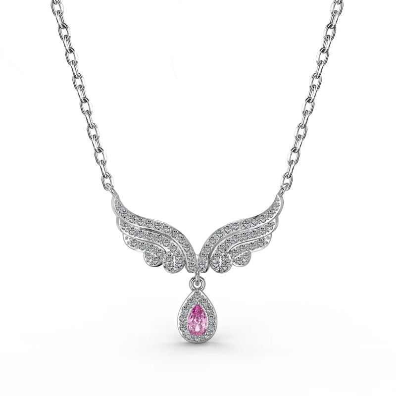 Elegant Zirconia Wings Necklace