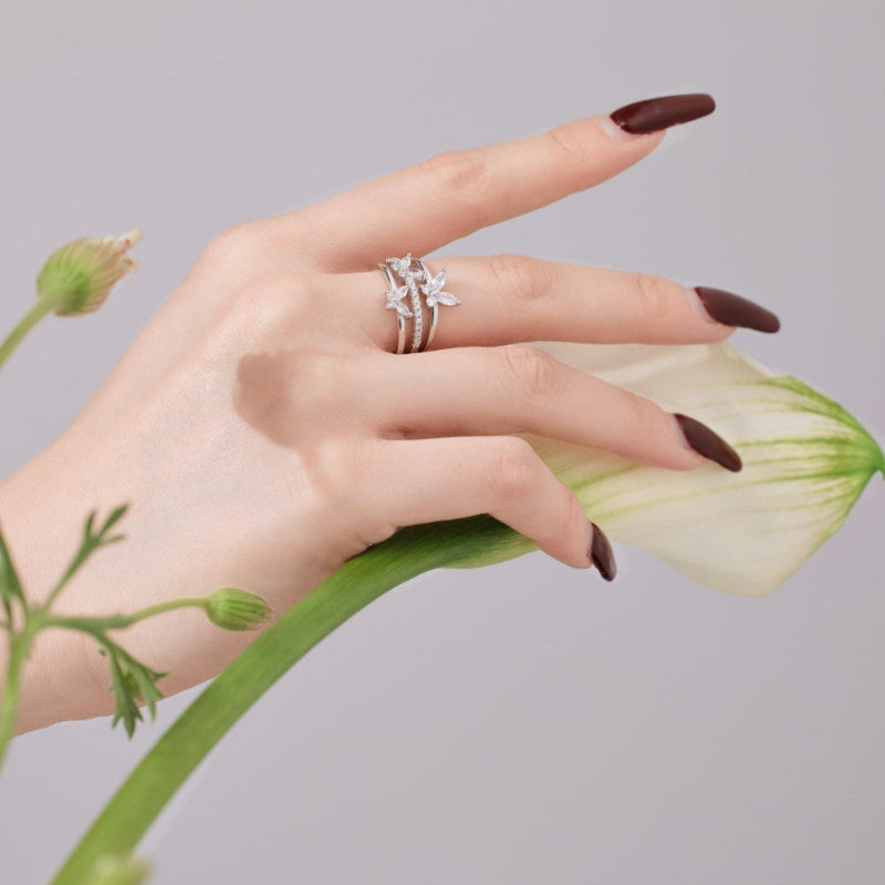 Silver Butterfly Dream Ring

