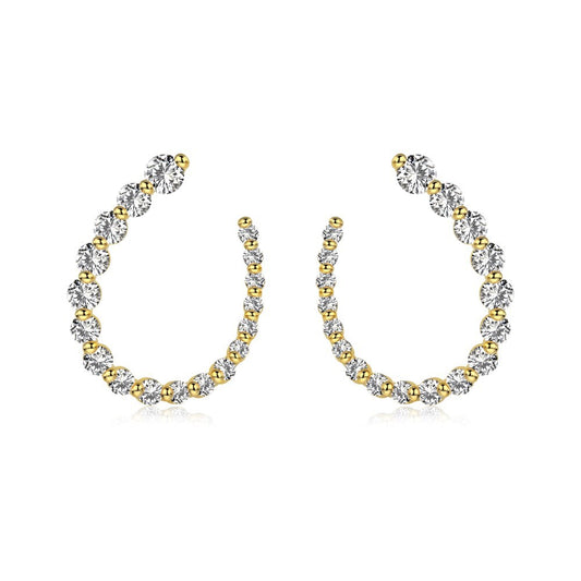 Dazzling Diamond-Cut Studs