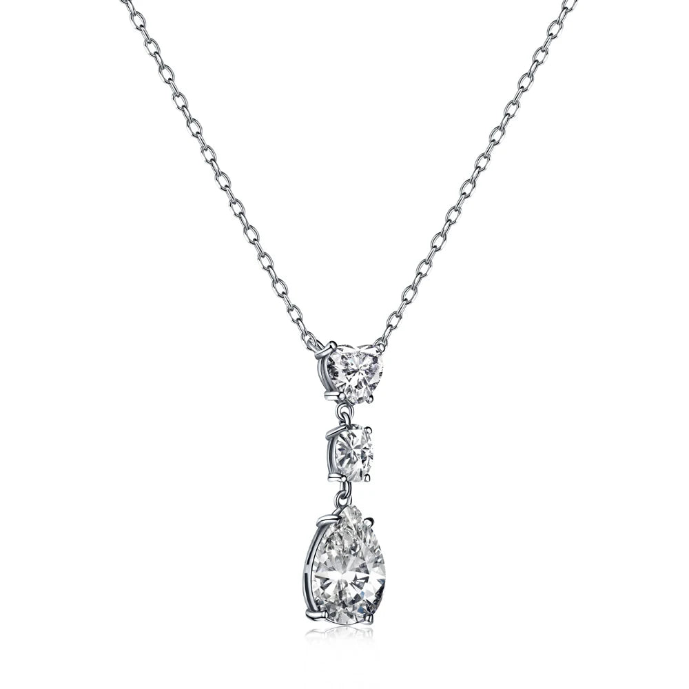 Dazzling Diamond-Like Teardrop Pendant