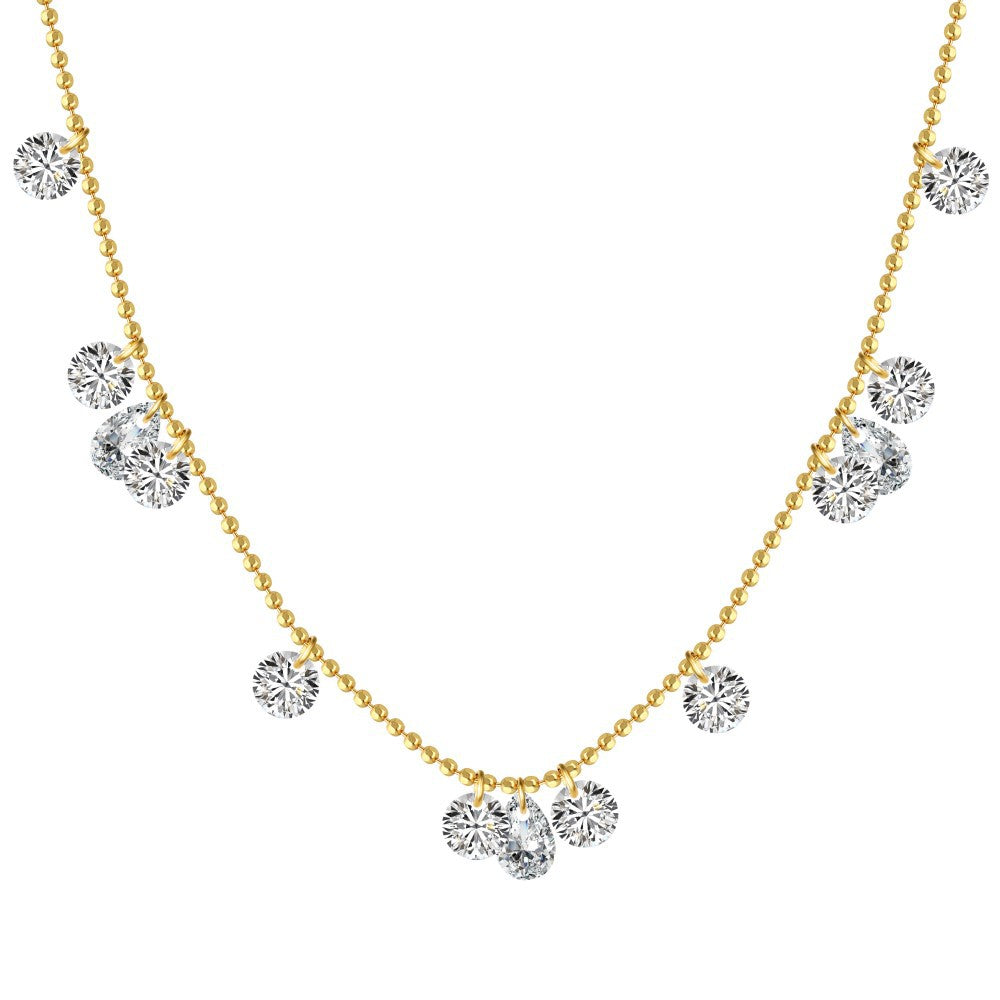 Dazzling Diamond Dangle Necklace