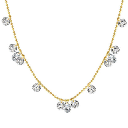 Dazzling Diamond Dangle Necklace