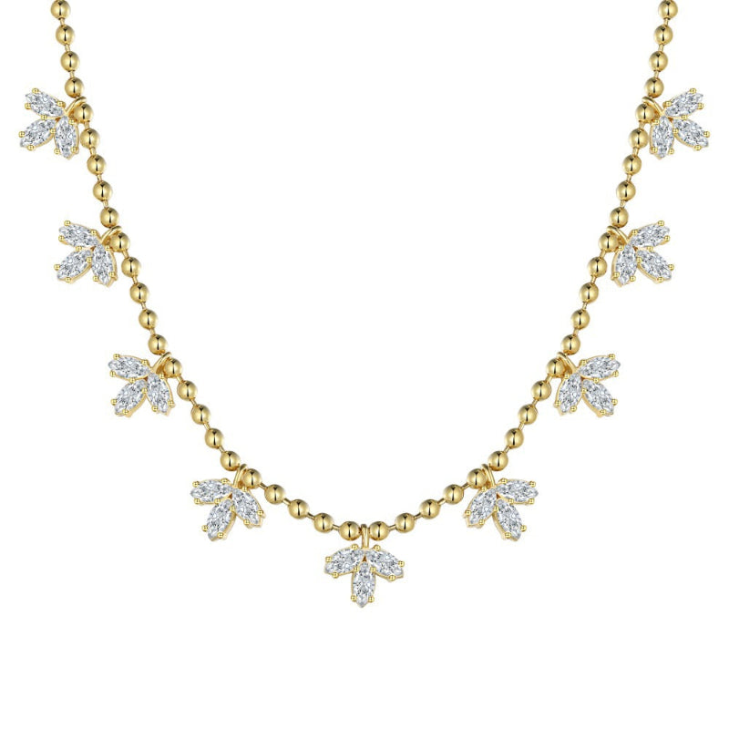Leaf Bead Chain Necklace