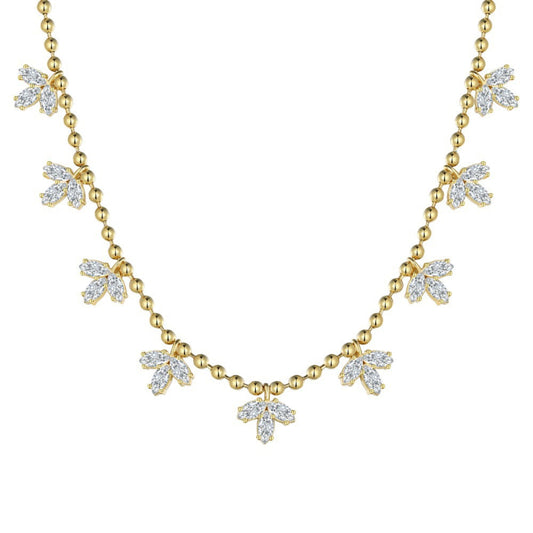 Leaf Bead Chain Necklace
