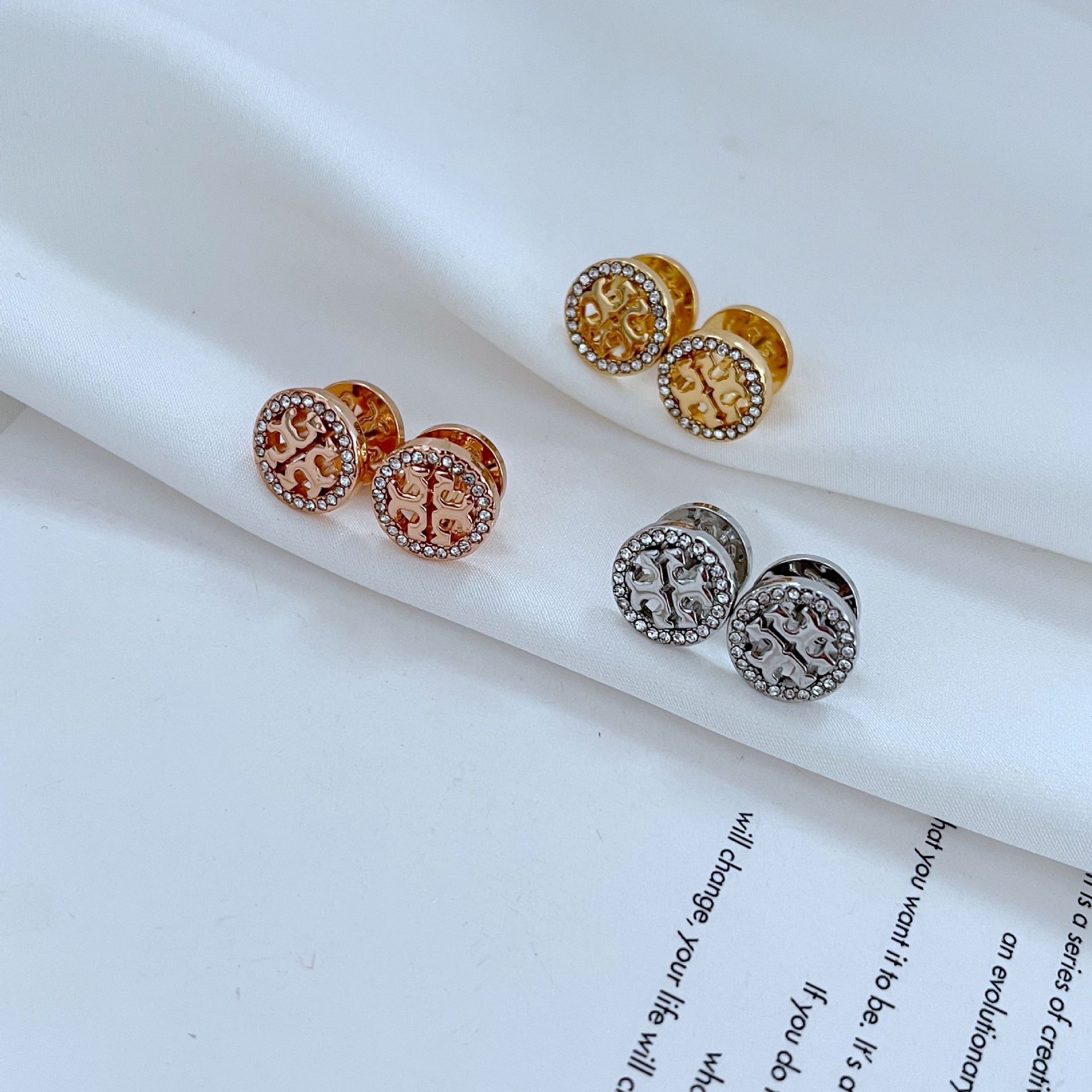 Elegant Miller Pave Stud Earrings