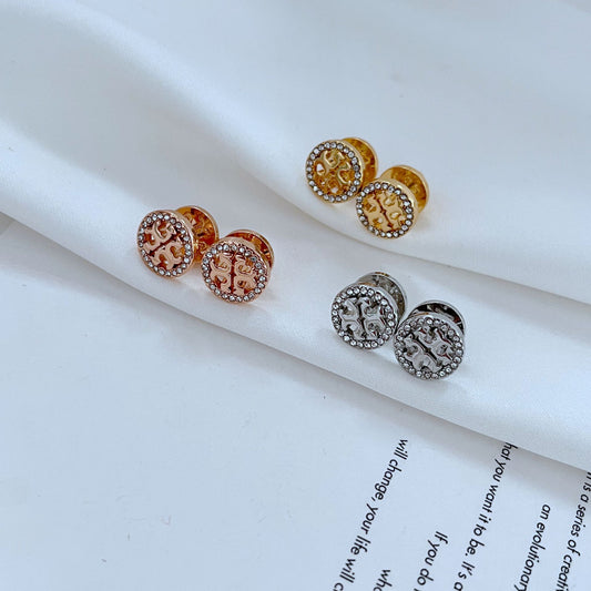 Elegant Miller Pave Stud Earrings