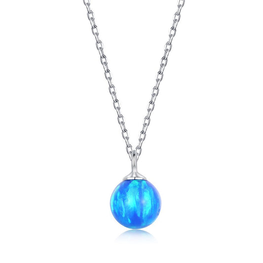 Dazzling Opal Chain Necklace