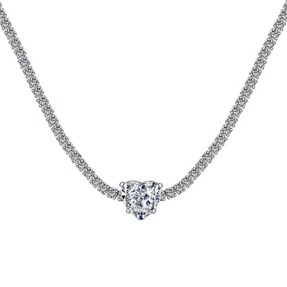 Glamorous Cubic Zirconia Tennis Necklace