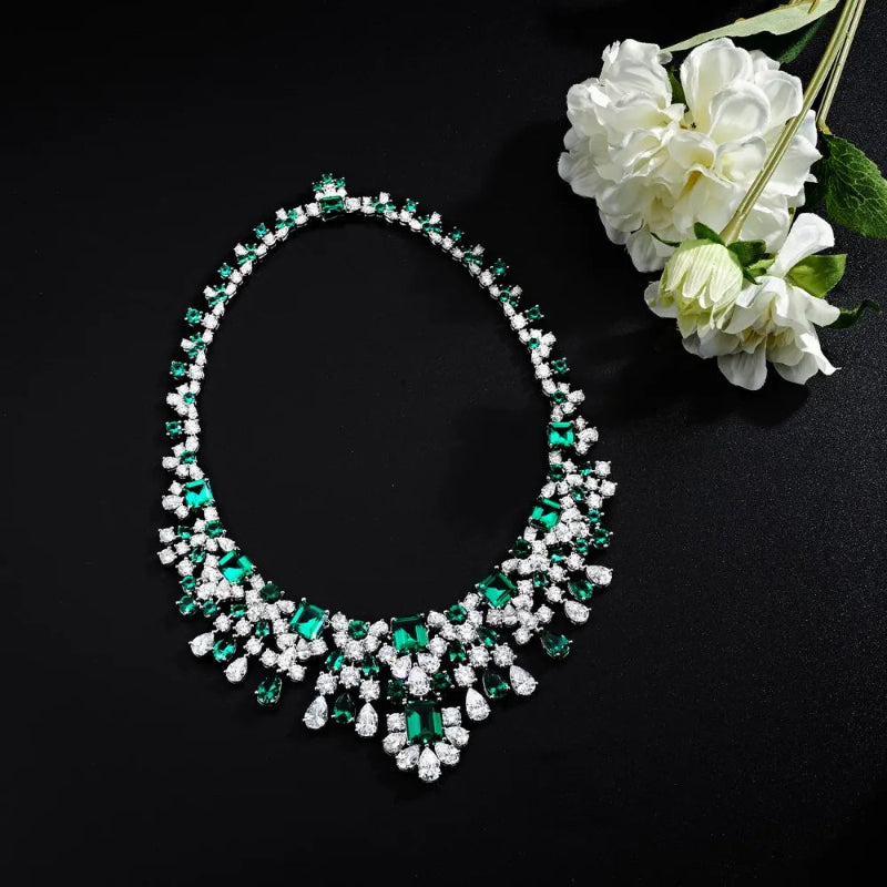 Elegant Zirconia Layer Pendant Necklace