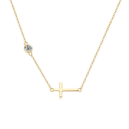 VVS1 Clarity Moissanite Cross Necklace

