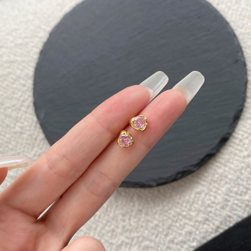 Sweetheart Gemstone Earrings

