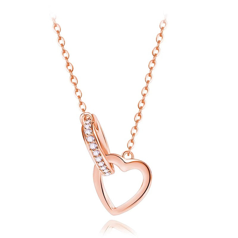 lover heart pendant necklace