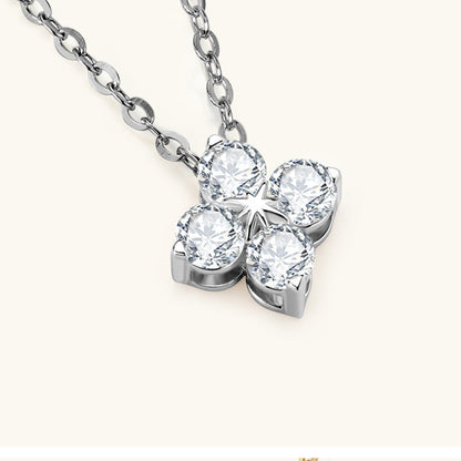 Contemporary Gold Plated Moissanite Necklace

