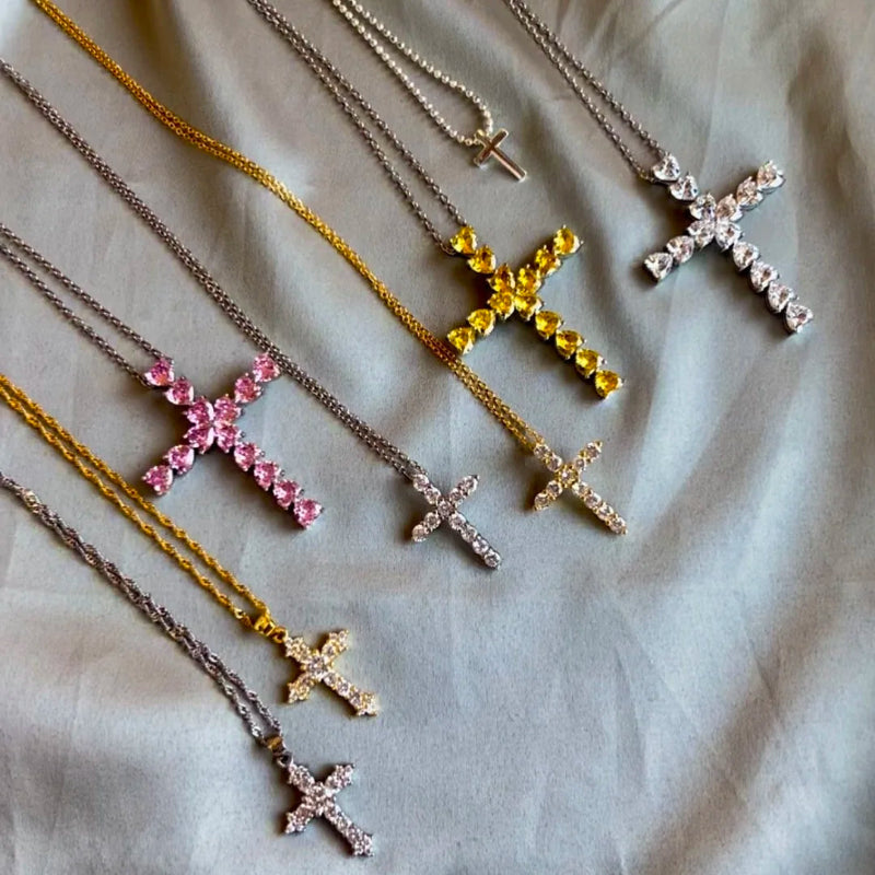 Statement Cross with Micro-Pave Stones

