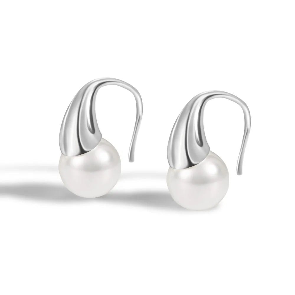 Delicate Shell Pearl Hooks