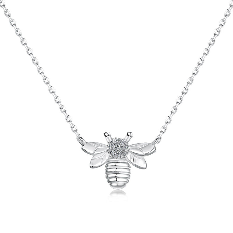 Chic Bee Silhouette Necklace

