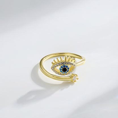 Mystic Eye Open Cuff Ring

