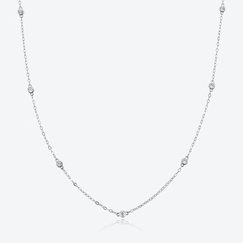 white gold necklace pandora