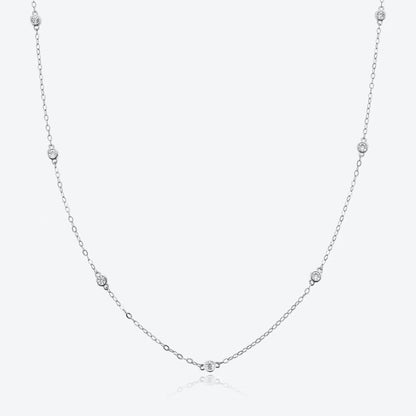 white gold necklace pandora