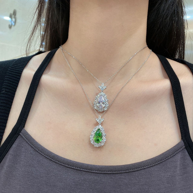 Radiant Green Teardrop Cluster

