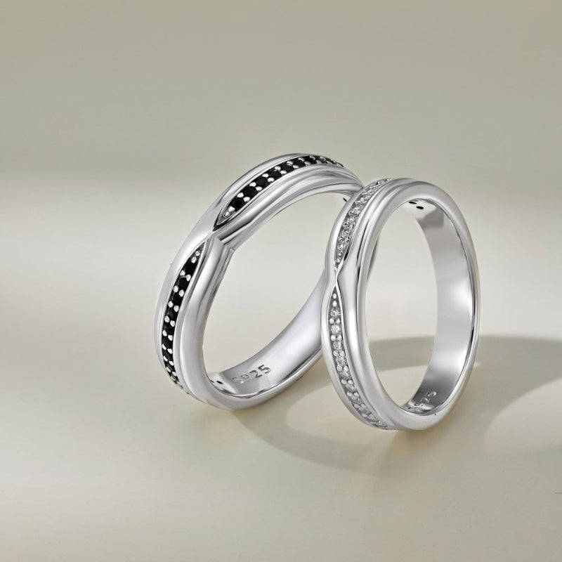 Shimmering Solitaire Eternity Ring