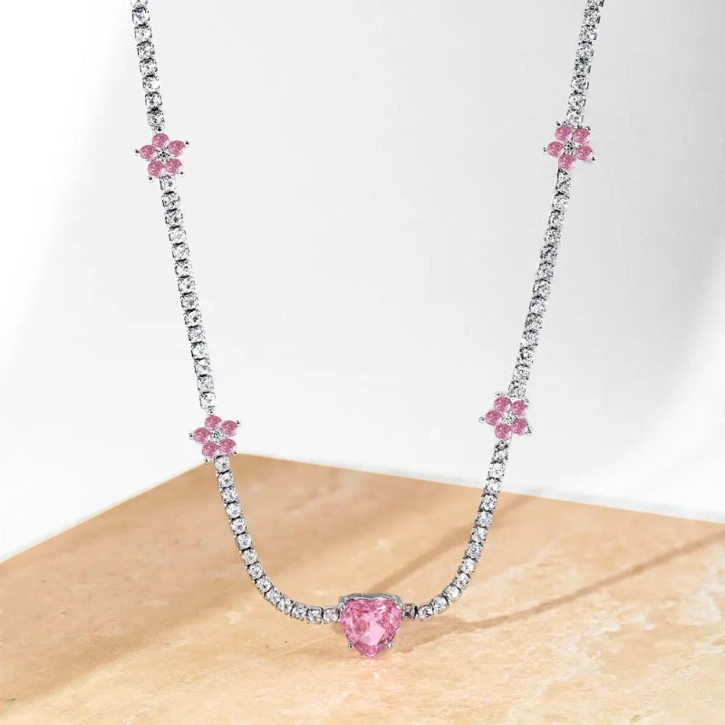 Princess Heart & Flower Choker

