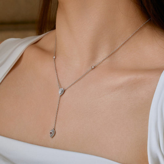 Elegant Water Drop Y Necklace