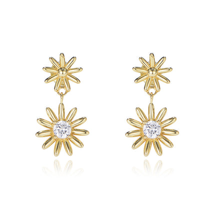Sparkling Sunburst Earrings


