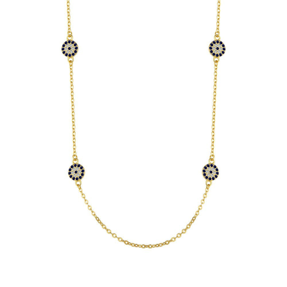 Edgy Gold Eye Necklace