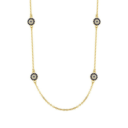 Edgy Gold Eye Necklace